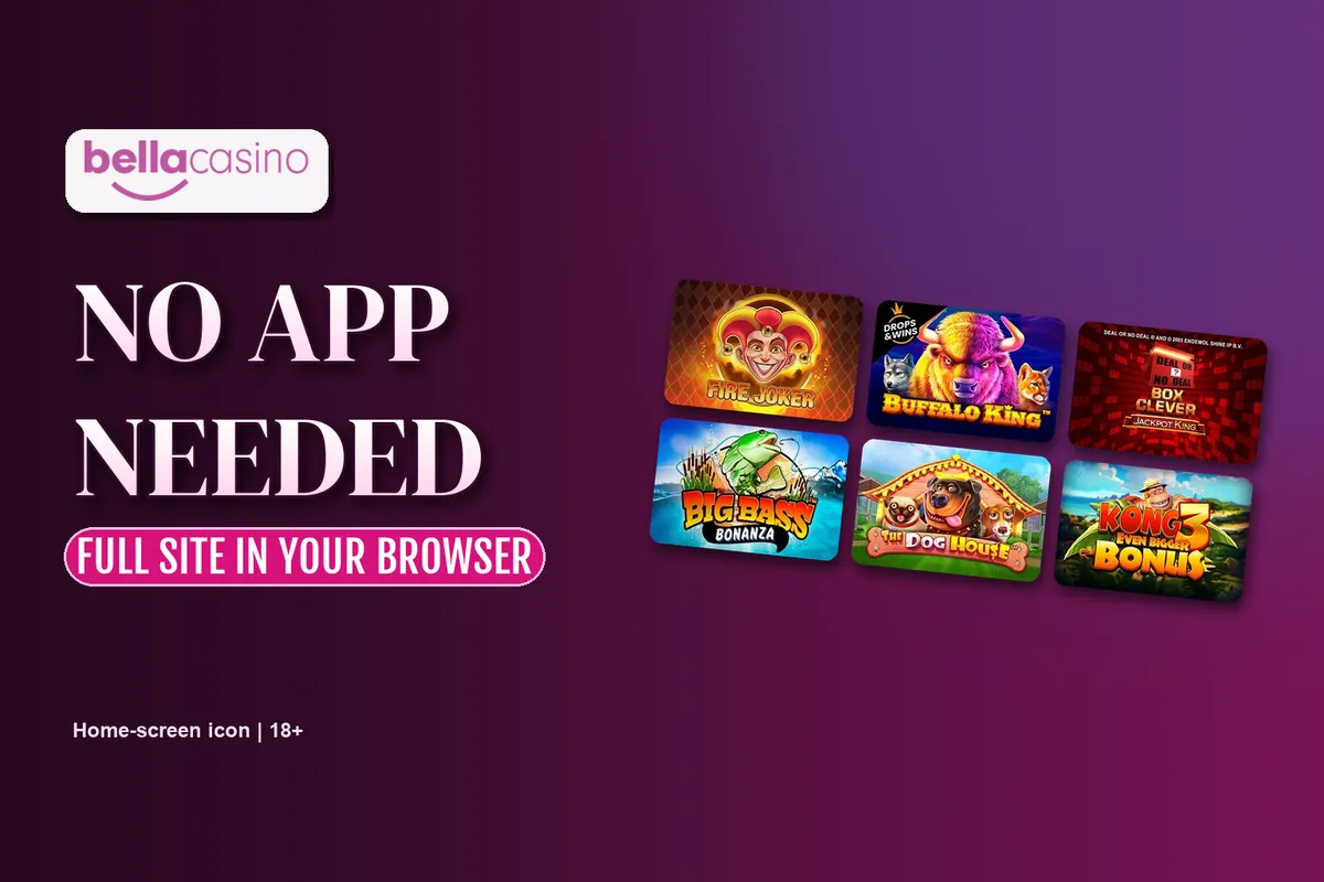 Bella Casino on mobile without an app